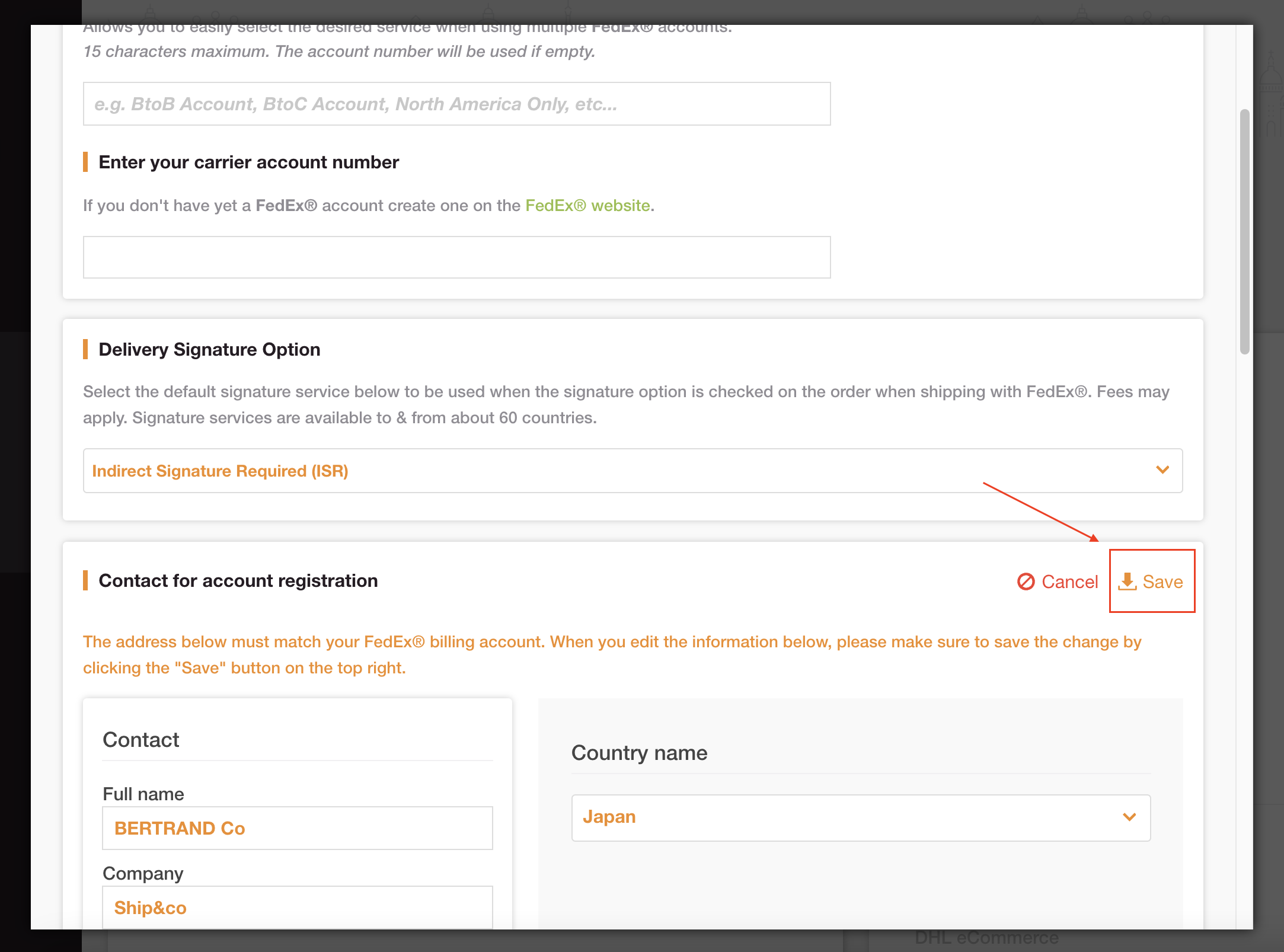 How to connect your FedEx Express account to ship with Ship&co Ship&co